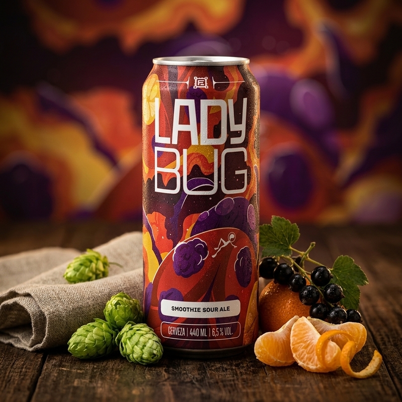 Ladybug - Morning Glory Series - Cervejaria Fermi Sour - Smoothie / Pastry 440ml - 2
