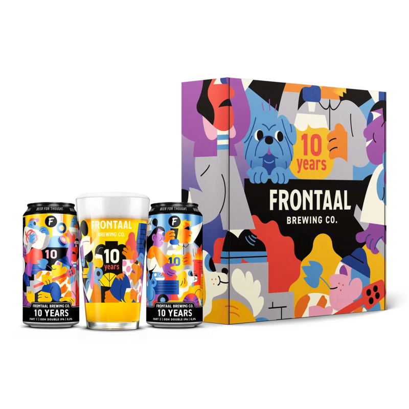 10 Years Anniversary Box - Frontaal Brewing Co. IPA - Imperial / Double New England / Hazy 440ml - 1