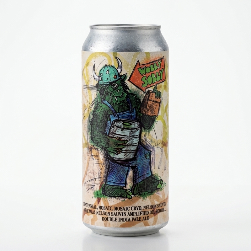 Wobby Sobby - Hop Butcher For The World IPA - Imperial / Double New England / Hazy 473ml - 2