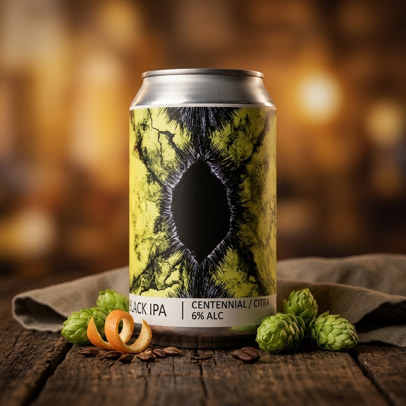 Black IPA – Centennial / Citra - Popihn IPA - Black / Cascadian Dark Ale 440ml - 1