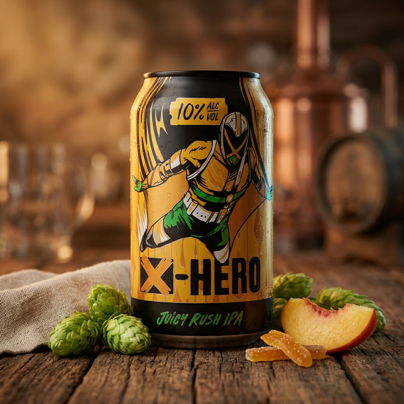 X-Hero Juicy Rush IPA - Revolution Brewing IPA - Triple 355ml - 1