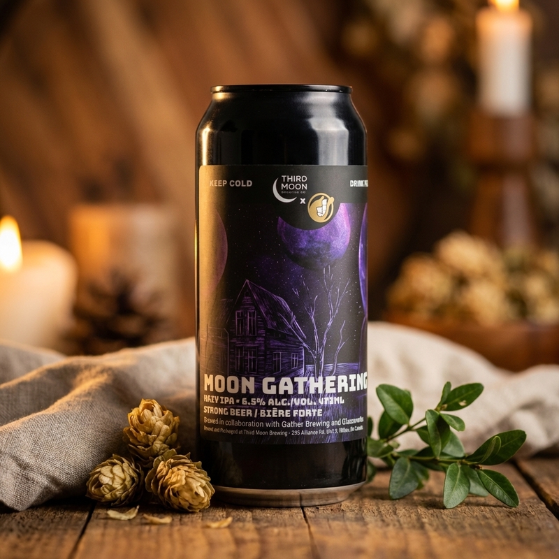 Moon Gathering / Gather Brewing & Glassworks - Third Moon Brewing Company IPA - New England / Hazy 473ml - 1