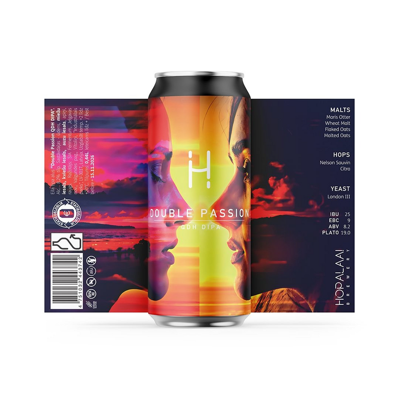 Double Passion - Hopalaa IPA - Imperial / Double New England / Hazy 440ml - 1