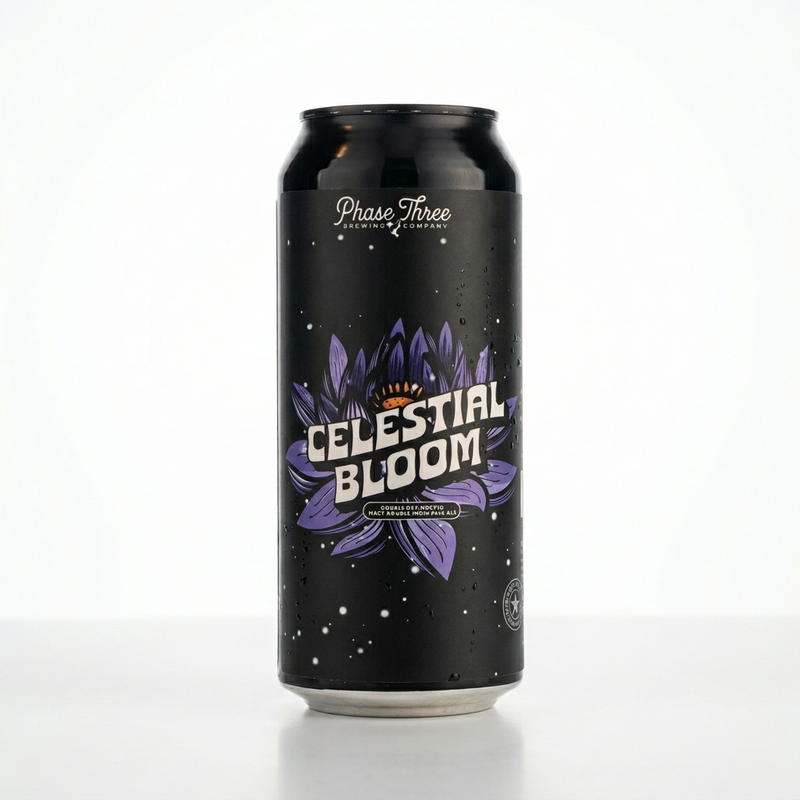 Celestial Bloom - Phase Three Brewing IPA - Imperial / Double New England / Hazy 473ml - 2