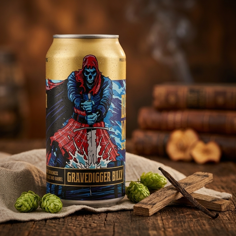 Gravedigger Billy (2025) - Revolution Brewing Scotch Ale / Wee Heavy 355ml - 1
