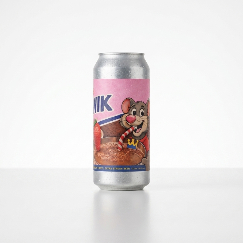 Kwik (Strawberries) - Brasserie Sir John Brewing Co. Stout - Imperial / Double Pastry 473ml - 2