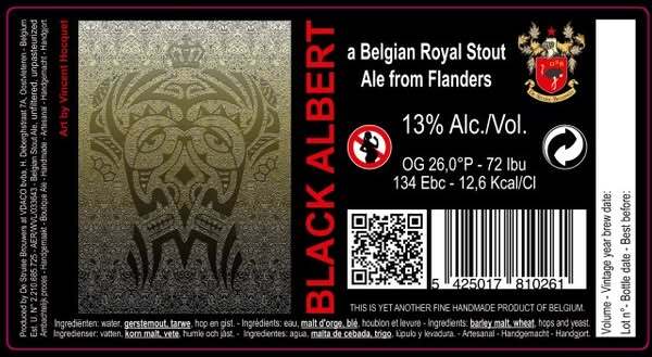 Black Albert Vintage 2024 - De Struise Brouwers Stout - Russian Imperial 330ml - 1
