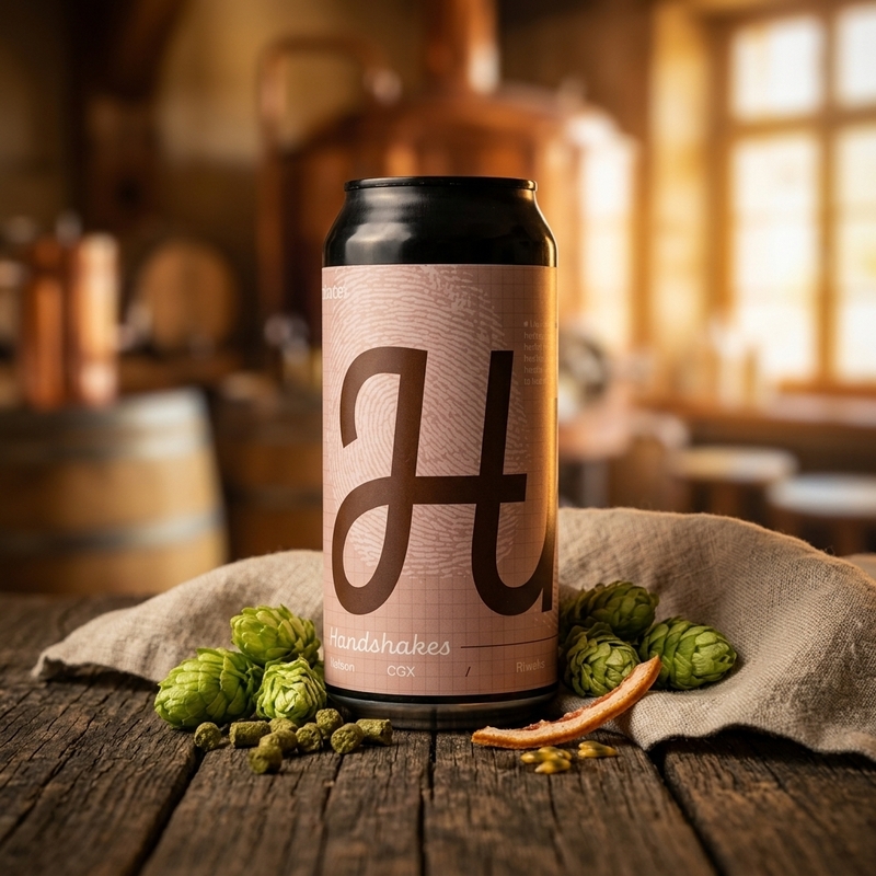 Handshakes (Hoppy People collab) - Neon Raptor Brewing Co. IPA - New England / Hazy 440ml - 2