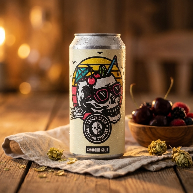 Cherry Berry Crush - Sudden Death Brewing Co. Sour - Fruited 440ml - 1