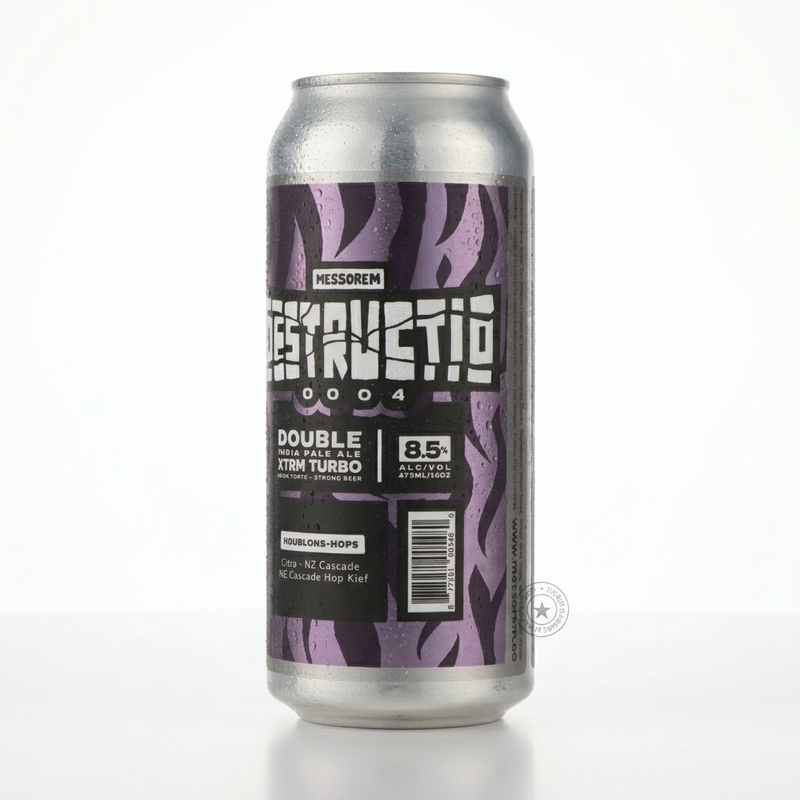 Destructio #0004 - XTRM Turbo - Messorem IPA - Imperial / Double New England / Hazy 473ml - 2