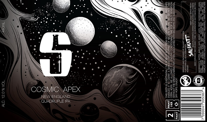 Cosmic Apex - Salikatt IPA - Quadruple 440ml - 1