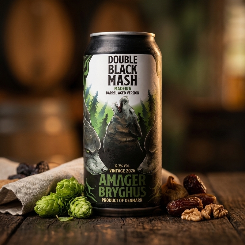 Double Black Mash (2026) Madeira - Amager Bryghus Stout - Imperial / Double 440ml - 2
