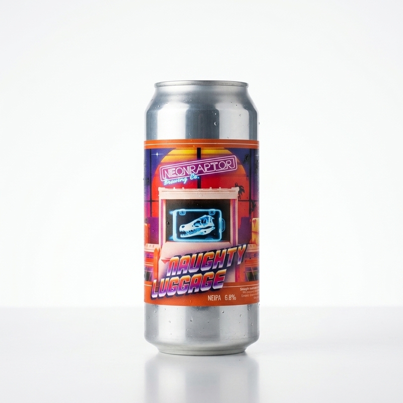 Naughty Luggage - Neon Raptor Brewing Co. IPA - New England / Hazy 440ml - 1