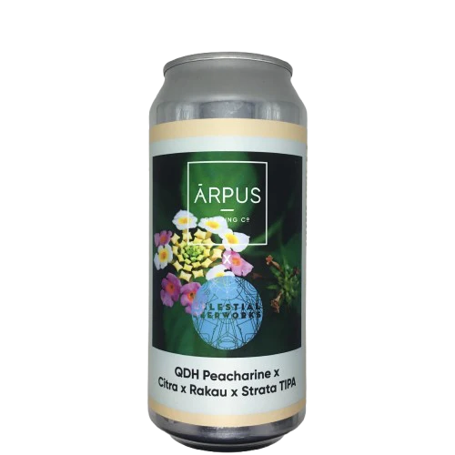 QDH Peacharine x Citra x Rakau x Strata TIPA (Celestial Beerworks collab) - Ārpus Brewing Co. IPA - Triple New England / Hazy 440ml - 1