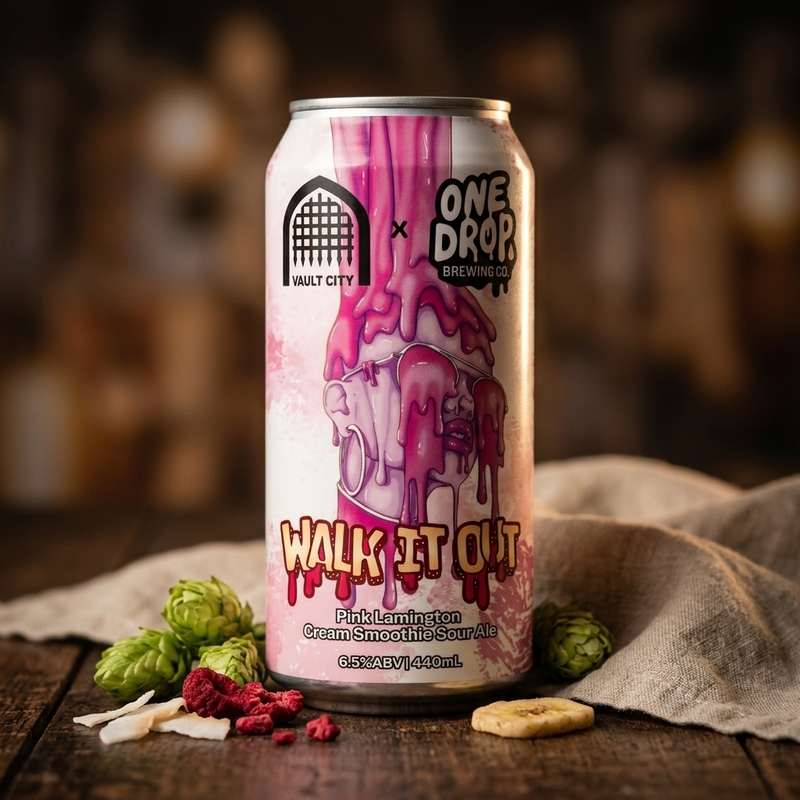 Walk It Out - One Drop Brewing Co Sour - Smoothie / Pastry 440ml - 1