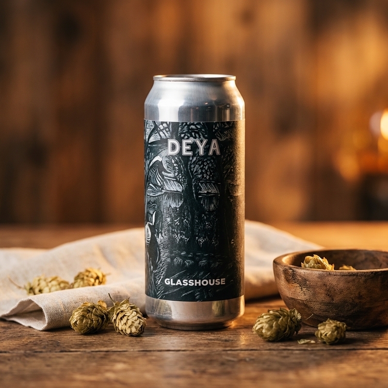 Croc Encounters Of The Second Kind - GlassHouse Beer Co IPA - Imperial / Double New England / Hazy 440ml - 1