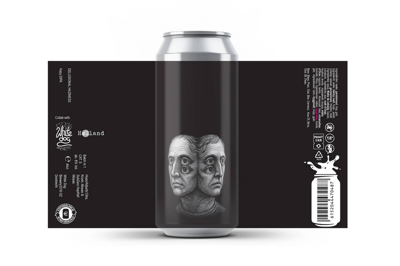 Delusional Haziness - White Dog Brewery IPA - Imperial / Double New England / Hazy 440ml - 1
