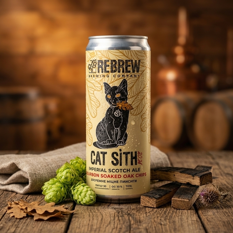 Cat Sith Oak Chips 2026 - Rebrew Scotch Ale / Wee Heavy 330ml - 2