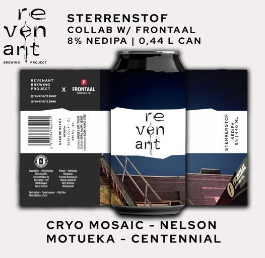 Sterrenstof - Revenant Brewing Project IPA - Imperial / Double New England / Hazy 440ml - 1