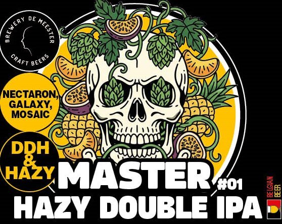 Master Hazy Double IPA - Brewery De Meester IPA - Imperial / Double New England / Hazy 330ml - 1