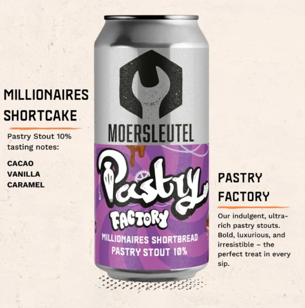 Millionaires Shortcake - Moersleutel Craft Brewery Stout - Pastry 440ml - 1