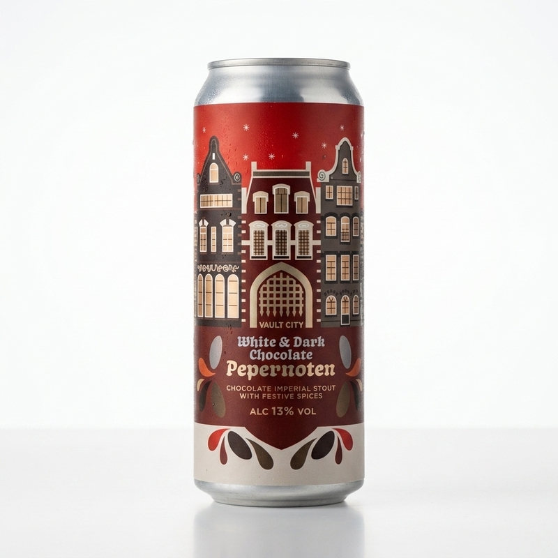 White & Dark Pepernoten Stout 2026 - Vault City Brewing Stout - Imperial / Double Pastry 330ml - 2