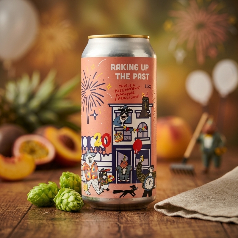 Raking Up The Past (collab The Rake) - Pretty Decent Beer Co Sour - Fruited 440ml - 1