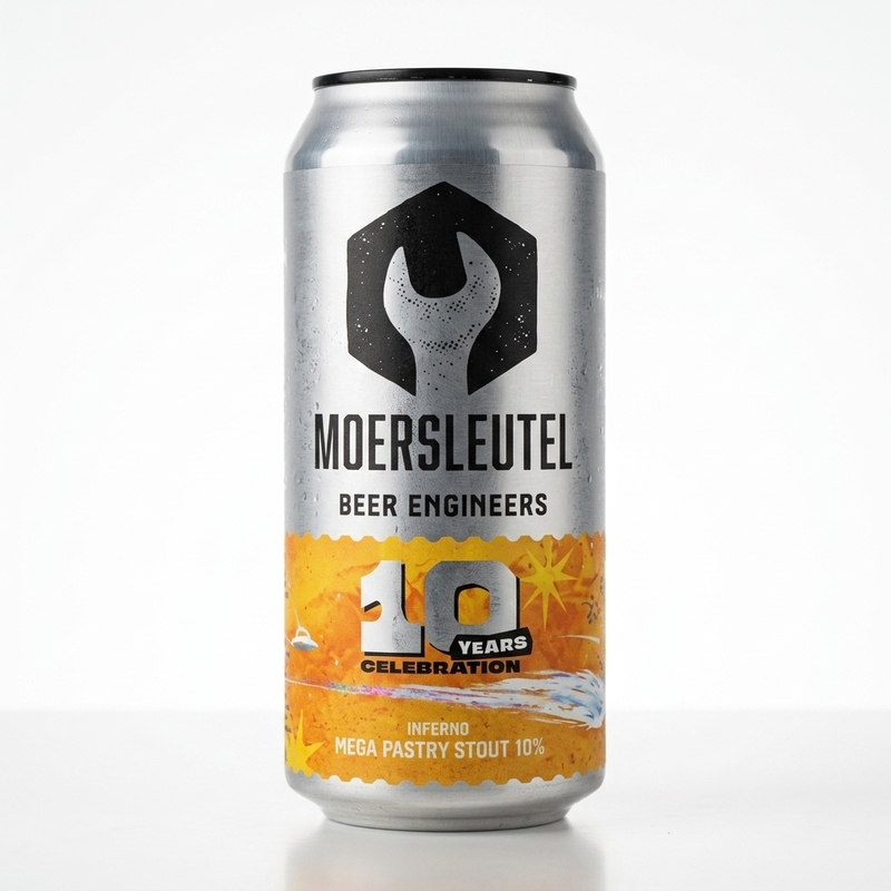 10 Years Celebration: Inferno - Moersleutel Craft Brewery Stout - Imperial / Double Pastry 440ml - 2