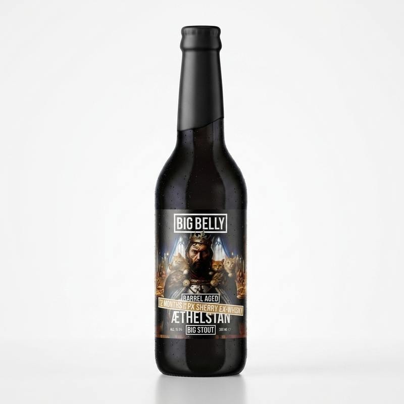 Æthelstan B.A. 2026 - 12 Months on Ex Sherry Whiskey Barrels - Big Belly Brewing Company Stout - Imperial / Double 330ml - 2