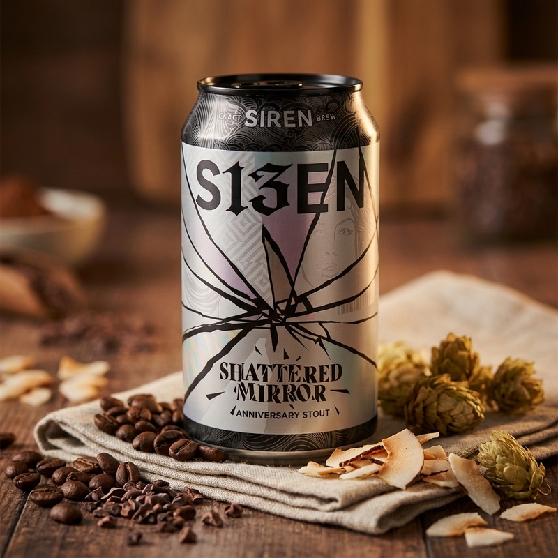 Shattered Mirror - Siren Craft Brew Stout - Imperial / Double 440ml - 2