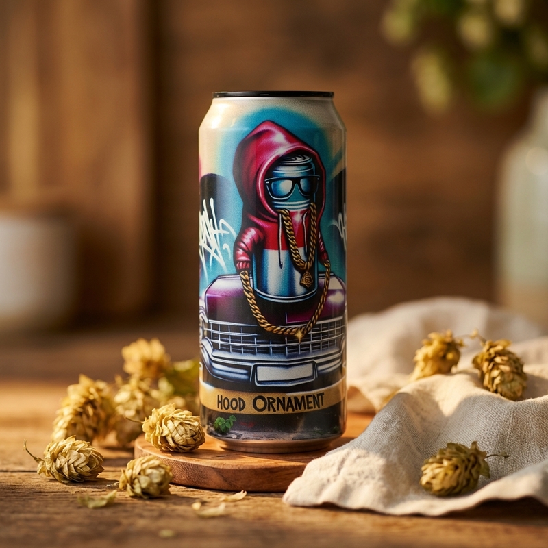 Hood Ornament - DankHouse Brewing Company IPA - New England / Hazy 473ml - 2