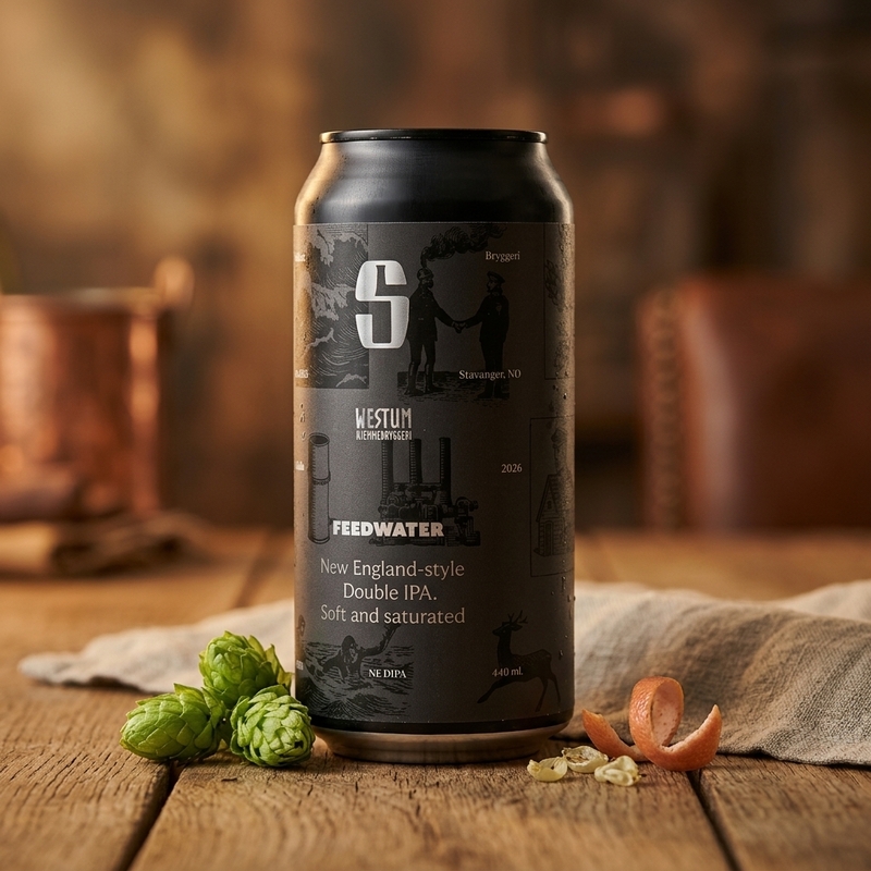 Feedwater (Westum collab) - Salikatt IPA - Imperial / Double New England / Hazy 440ml - 2