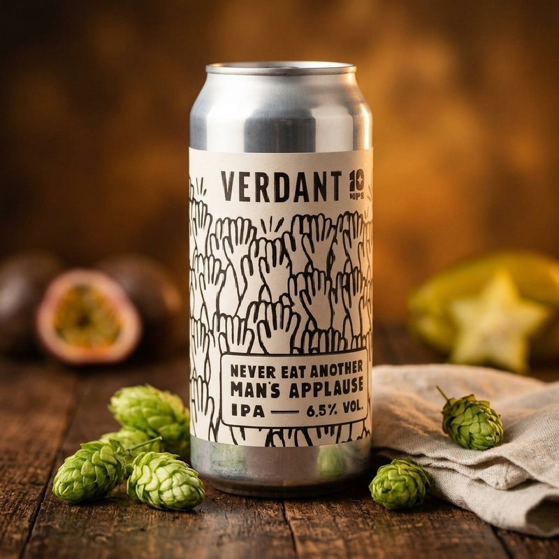 Never Eat Another Man's Applause - Verdant Brewing Co IPA - New England / Hazy 440ml - 2