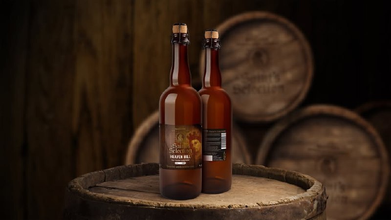 St. Barbara Barrel Aged Reserve : Saint's Selection 2025 - Brouwerij Kompel Belgian Strong Golden Ale 750ml - 1