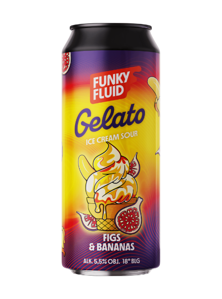 Gelato: Figs & Bananas - Funky Fluid Sour - Smoothie / Pastry 500ml - 1