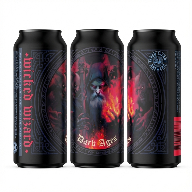 Dark Ages: Wicked Wizard - Seven Island Brewery Stout - Imperial / Double Pastry 440ml - 1