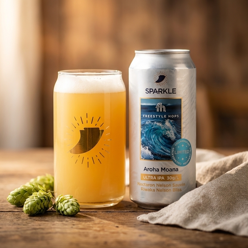 Aroha Moana - Sparkle ✨ IPA - Imperial / Double New England / Hazy 440ml - 2