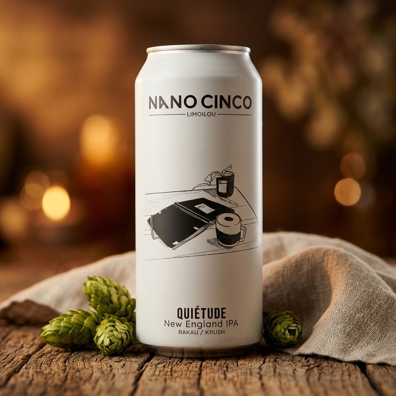 Quiétude - Nano Cinco IPA - Imperial / Double New England / Hazy 473ml - 1