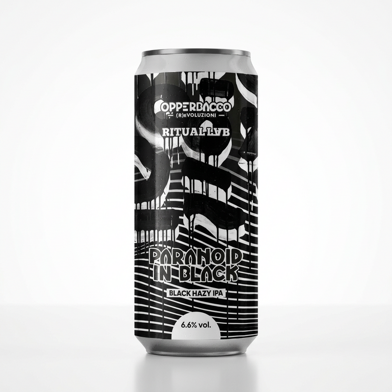 Paranoid in Black - OpperBacco IPA - Black / Cascadian Dark Ale 330ml - 1