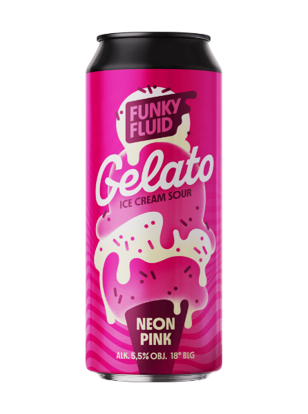 Gelato: Neon Pink - Funky Fluid Sour - Smoothie / Pastry 500ml - 1