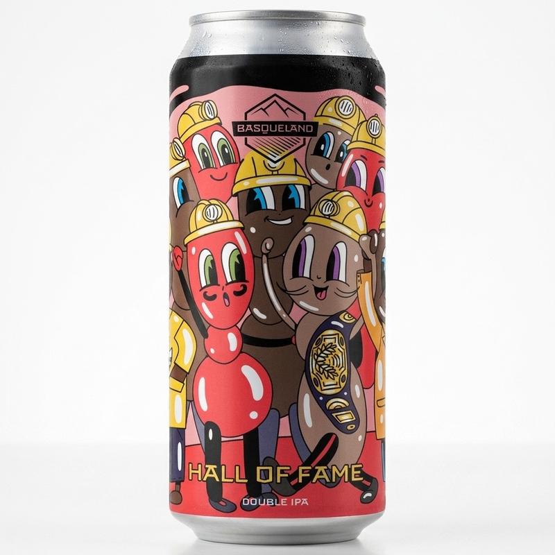 Hall Of Fame - Basqueland Brewing IPA - Imperial / Double New England / Hazy 440ml - 2