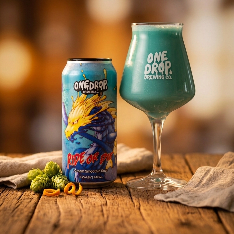 Ride or Die - One Drop Brewing Co Sour - Smoothie / Pastry 440ml - 1