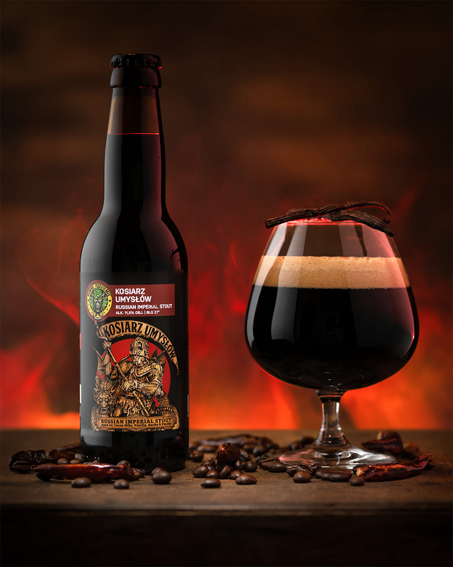 Kosiarz Umysłów Maple Syrop - Piwne Podziemie / Beer Underground Stout - Russian Imperial 500ml - 1