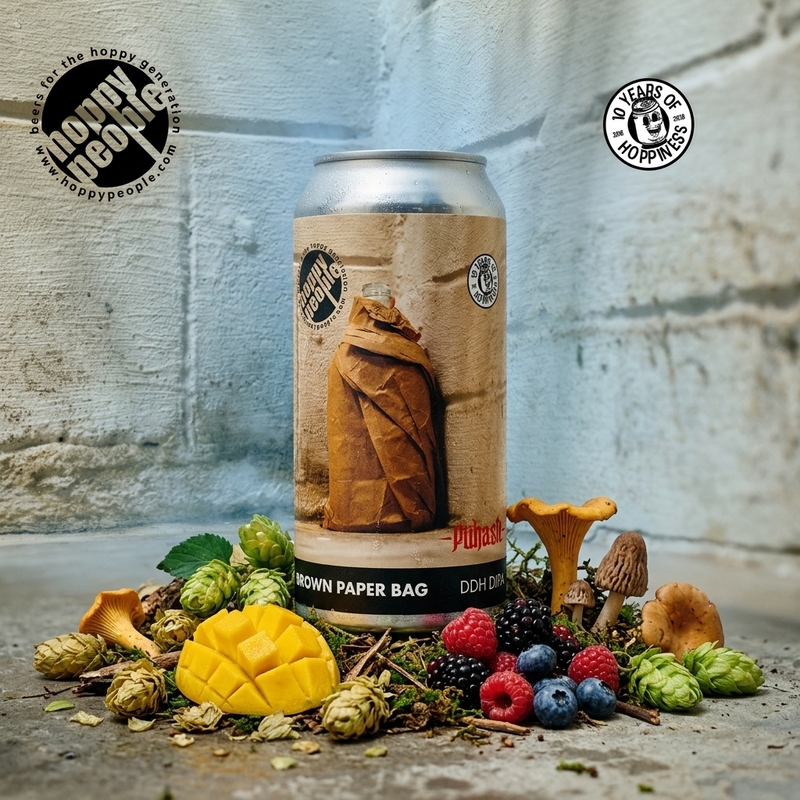 Brown Paper Bag (collab Puhaste) - Hoppy People IPA - Imperial / Double New England / Hazy 440ml - 1