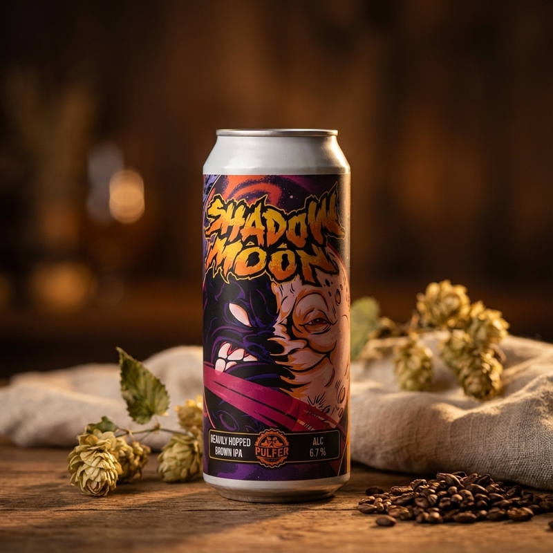 Shadow Moon - Pulfer Brewery IPA - Black / Cascadian Dark Ale 500ml - 2