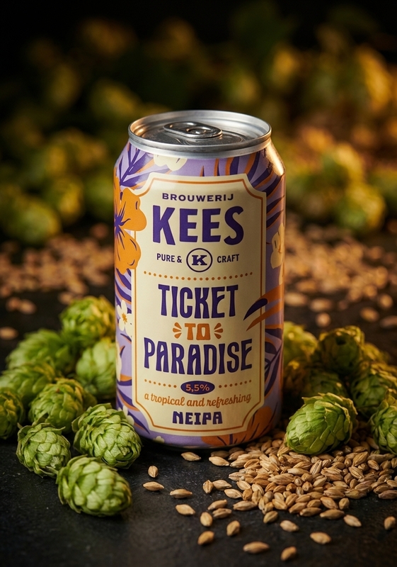Ticket To Paradise - Brouwerij Kees IPA - New England / Hazy 330ml - 2