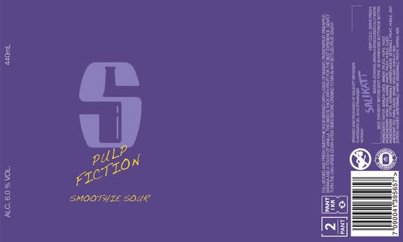Pulp Fiction - Salikatt Sour - Smoothie / Pastry 440ml - 1