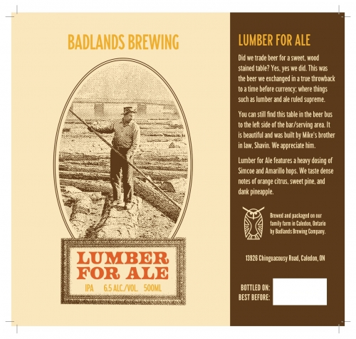 Lumber For Ale (2025) - Badlands IPA - New England / Hazy 473ml - 1