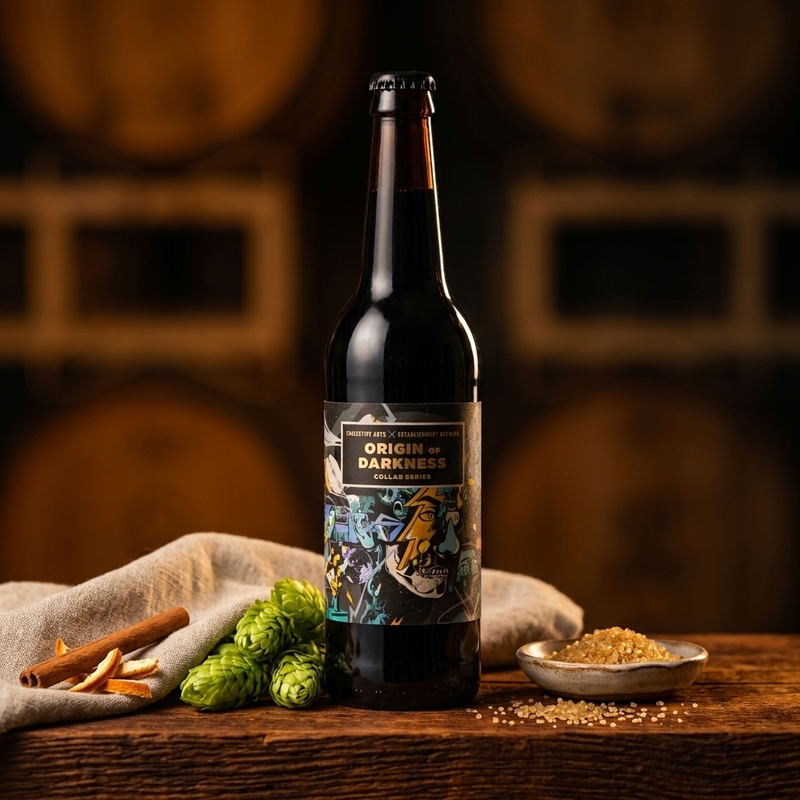Origin of Darkness Spanish Cedar & Bitter Orange Infused Imperial Stout / The Establishment - Collective Arts Brewing Stout - Imperial / Double nullml - 1