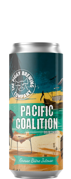 Pacific Coalition - The Piggy Brewing Company IPA - Imperial / Double New England / Hazy 440ml - 1